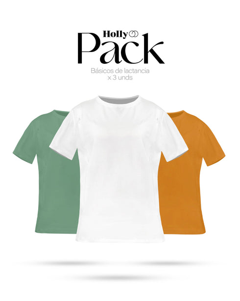 PACK x03 POLOS EMBARAZO & LACTANCIA